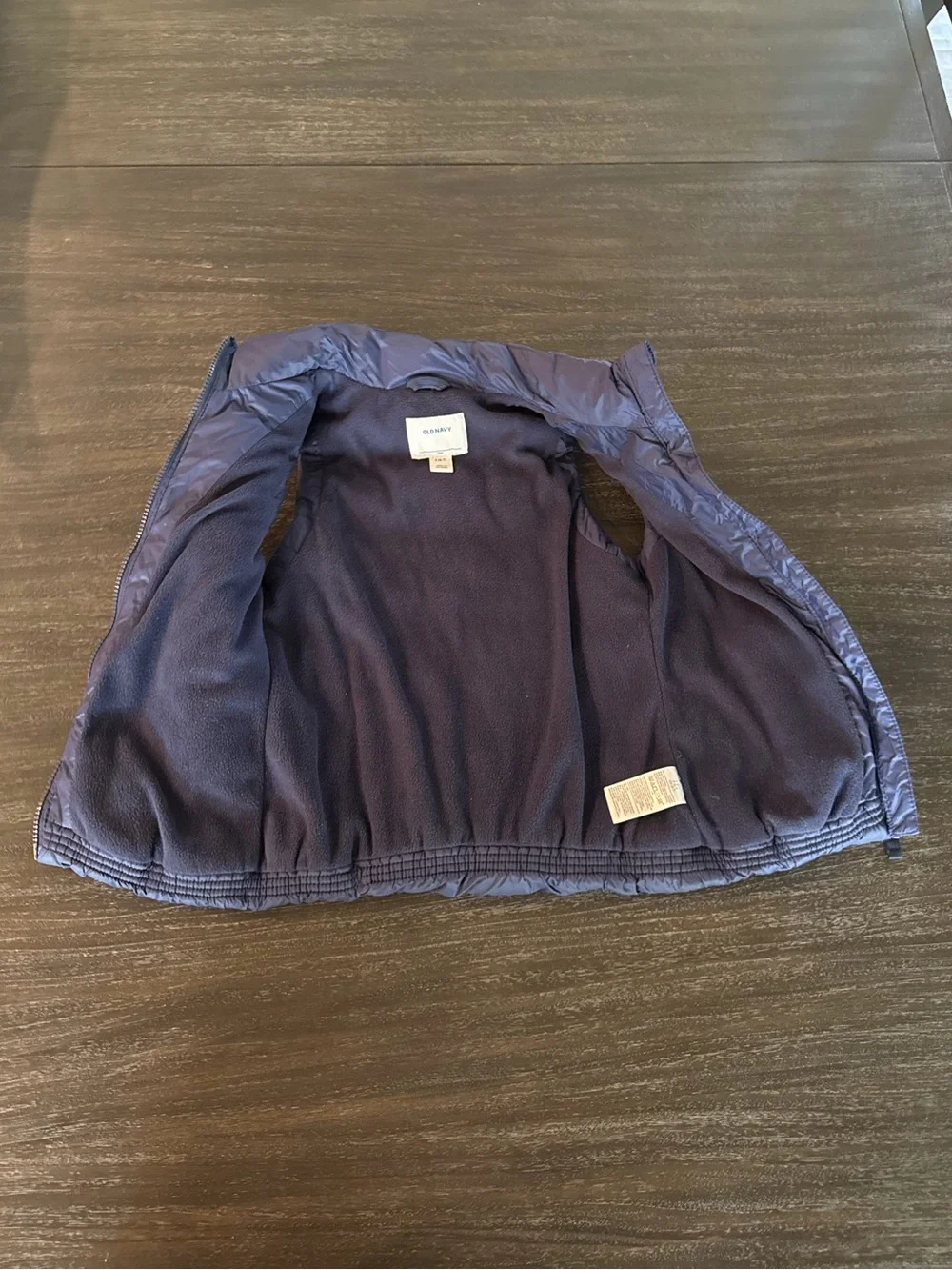 Old Navy Girls Small (6/7) Navy Puffy Vest
